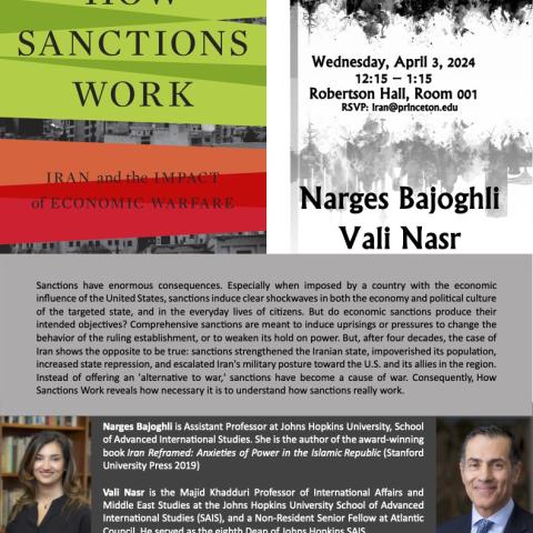 How Sanctions Work: Iran and the Impact of Economic Warfare event poster