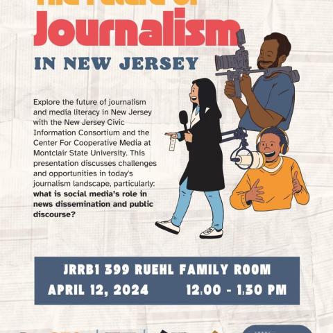 The Future of Journalism event flyer