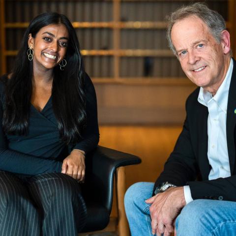 Natalia Lalin and Martin Flaherty ’81