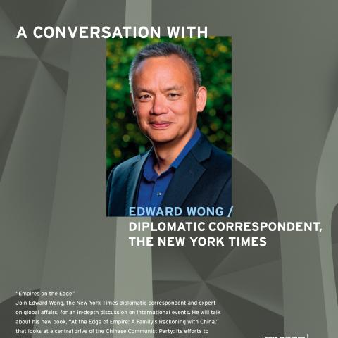 Edward Wong event poster