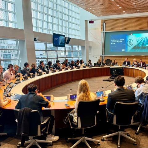 SPIA undergraduate students visiting the World Bank