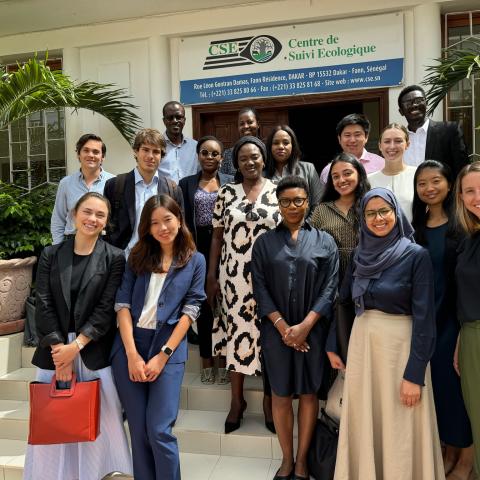 SPIA Policy Workshop, Climate Finance Challenges in Dakar - Devanne Béda-Geuder and students