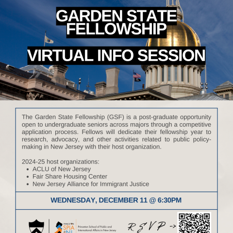 poster with event details and background picture of Trenton