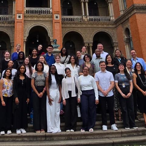 Princeton students, staff, and faculty at Fiocruz headquarters in Rio de Janeiro