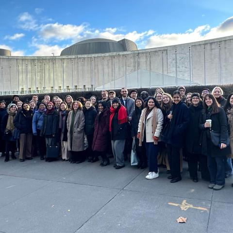 SPIA students visiting UN headquarters in New York City