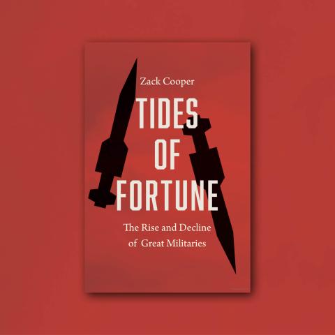 A book cover that says "Tides of Fortune" against a red backdrop