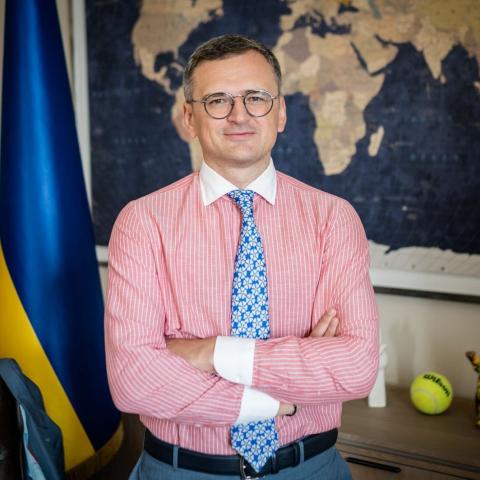 Photo of speakers (Kuleba)