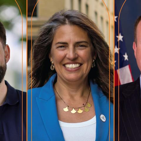 Zach Wahls MPA ’18, Indya Kincannon MPA ’99, and Jared Polis ’96