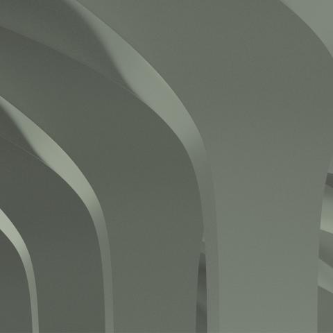 Pillars with light green background