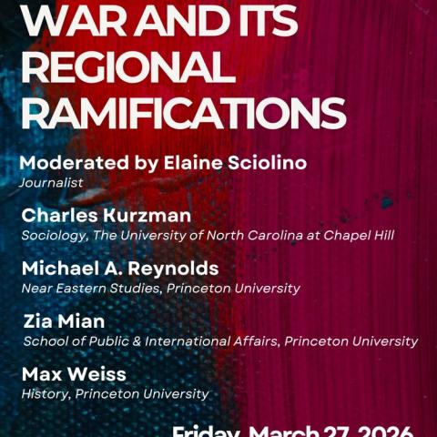 Middle East War and Its Regional Ramifications event poster