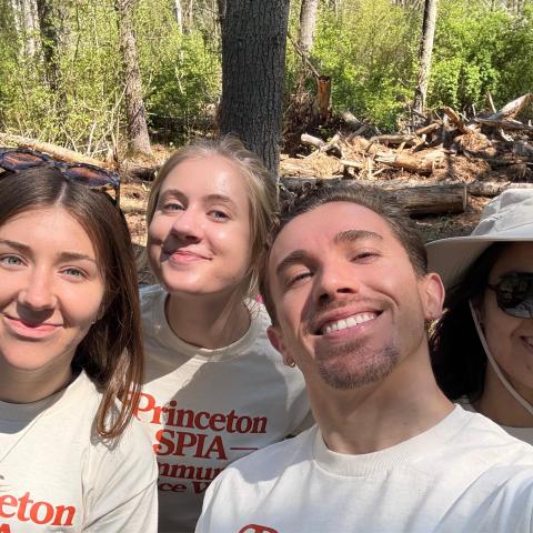 Volunteers planted approximately 50 trees with Friends of Princeton Open Space (FOPOS).