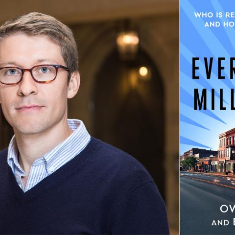 Headshot of Owen Zidar and The Everywhere Millionaire book cover.
