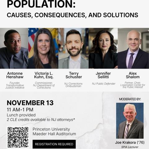 poster with event details, speaker headshots and QR code for RSVP