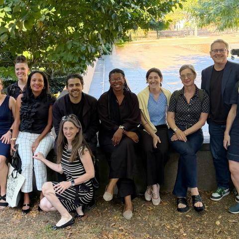 Attendees of the Institutional Food Systems Convening pause for a photo.