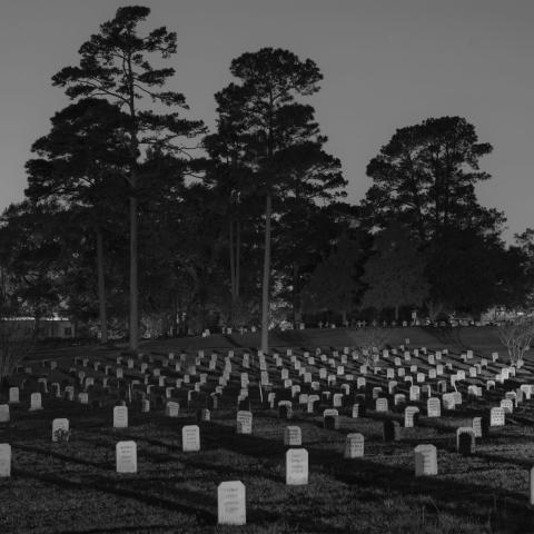 Captain Joe Byrd Cemetery, located in Huntsville, is the main prison graveyard for the state of Texas. Photo credit by Bryan Schutmaat.