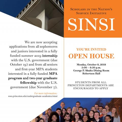 SINSI Fall Open House on Monday October 8