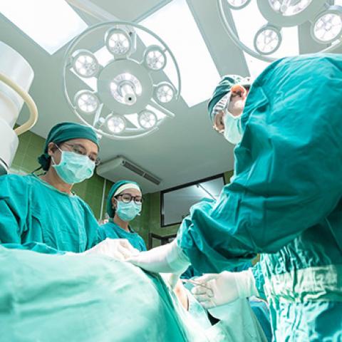 Doctors in surgery