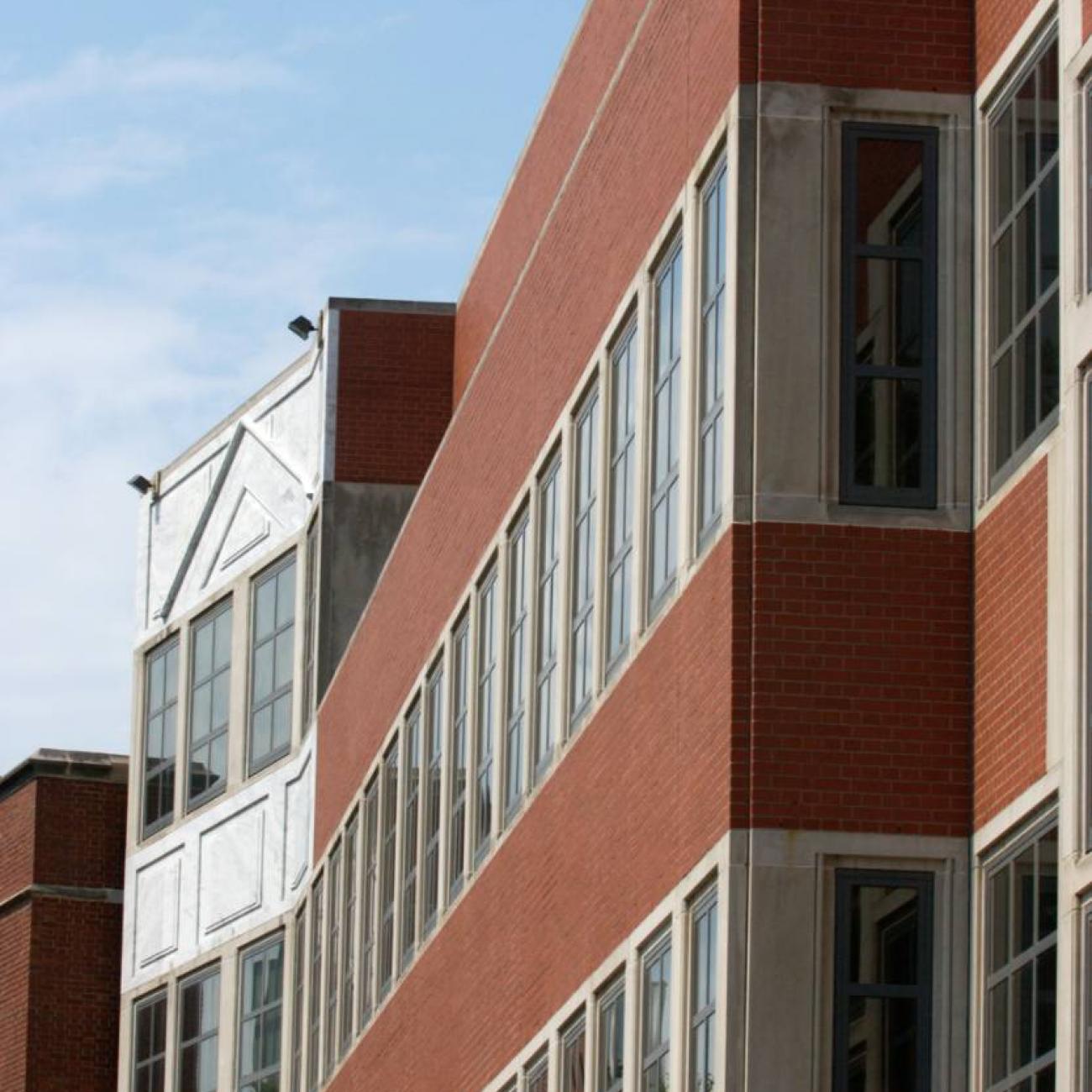 red brick building