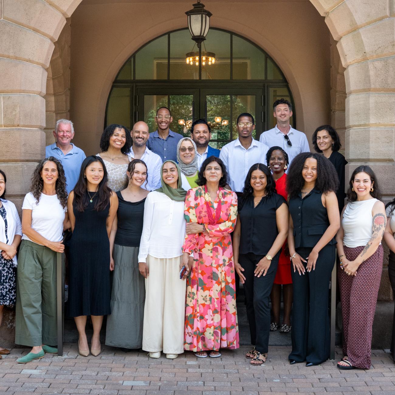 group picture of luncheon 2025 in front of Prospect House