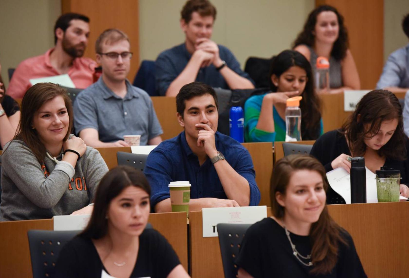 group of students in a lecture hall