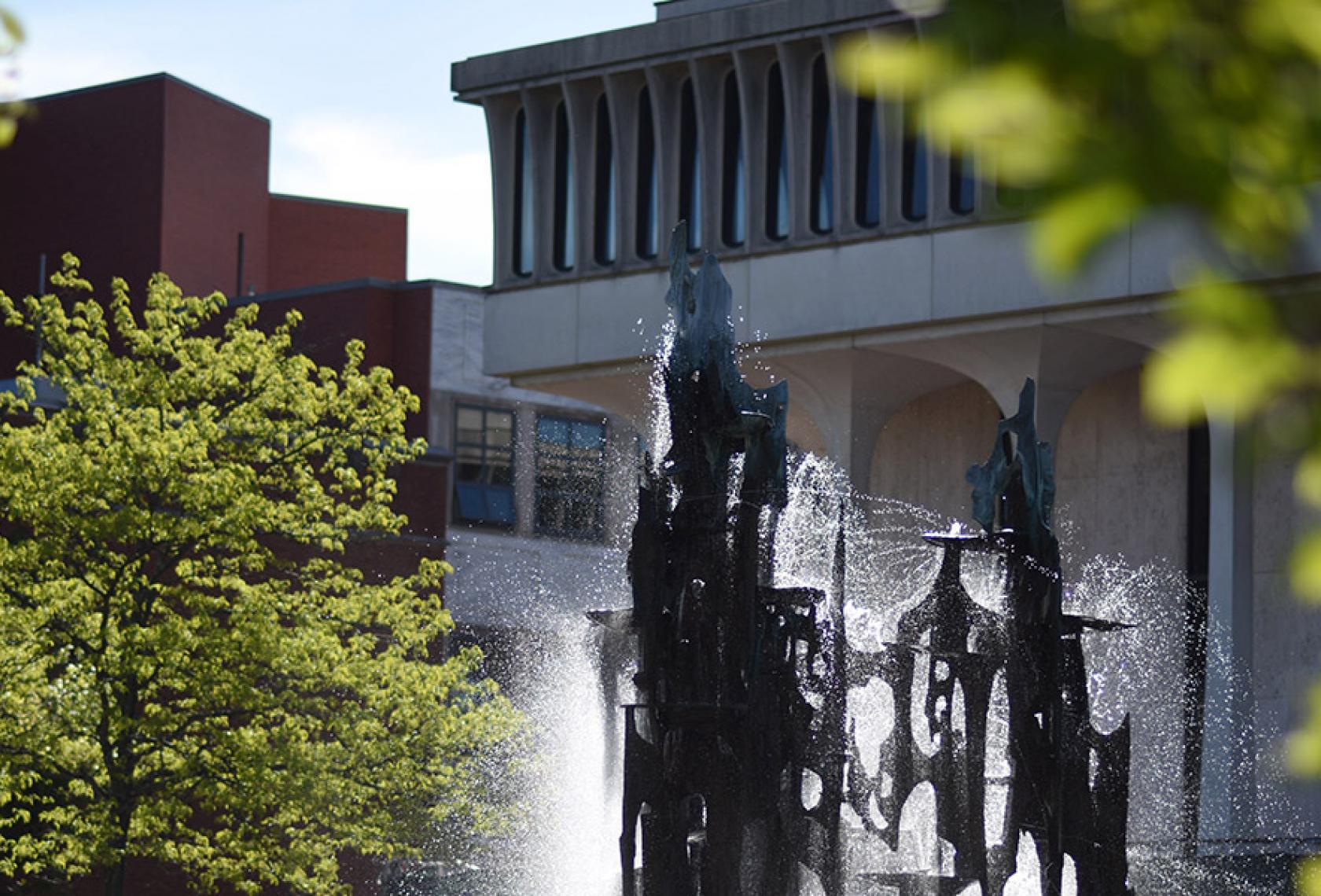 Robertson Hall and Scudder Plaza