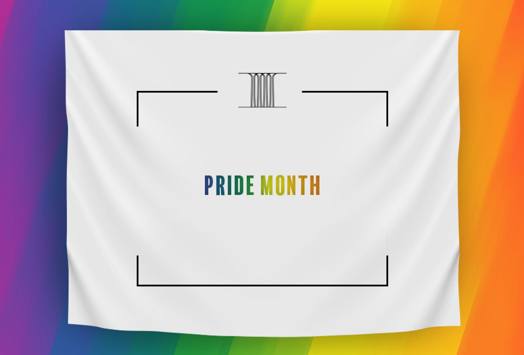 Celebrating Pride Month graphic