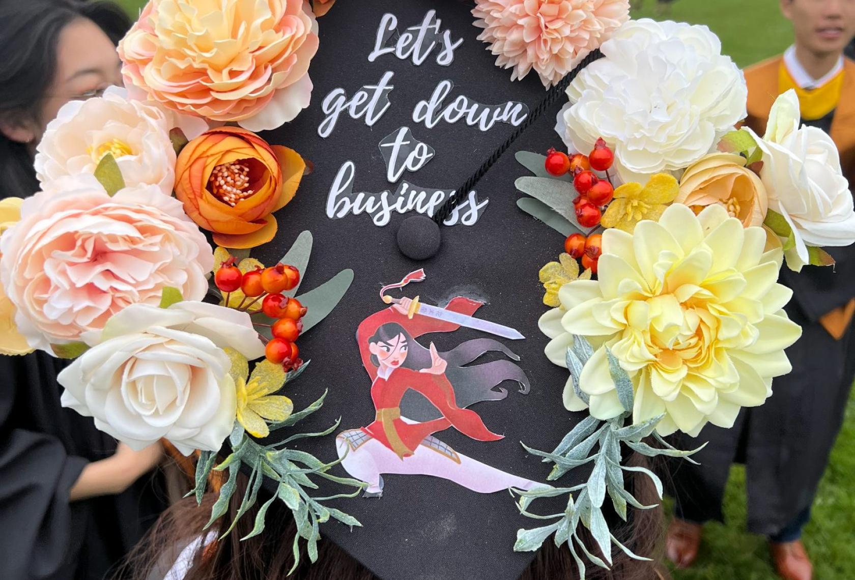 Decorated graduation cap