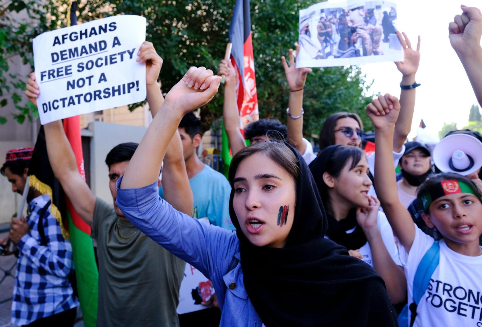 afghan protest