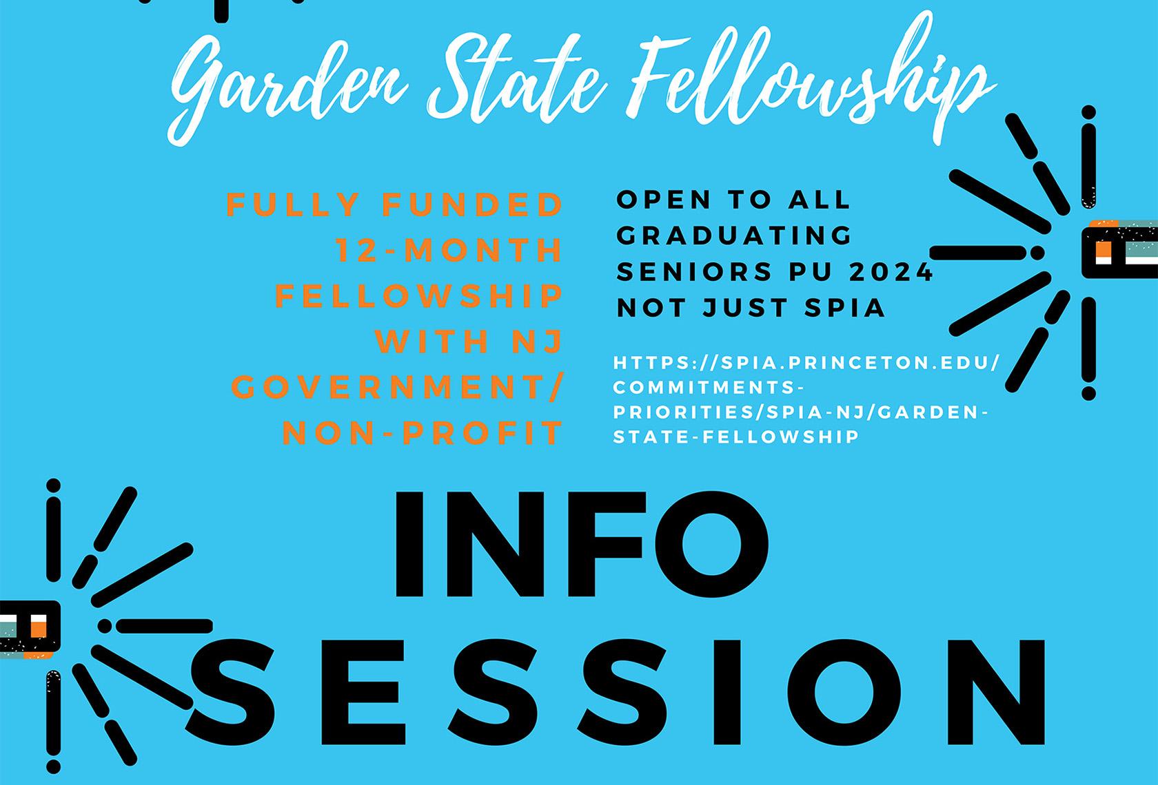 Garden State Fellowship Info Session flyer