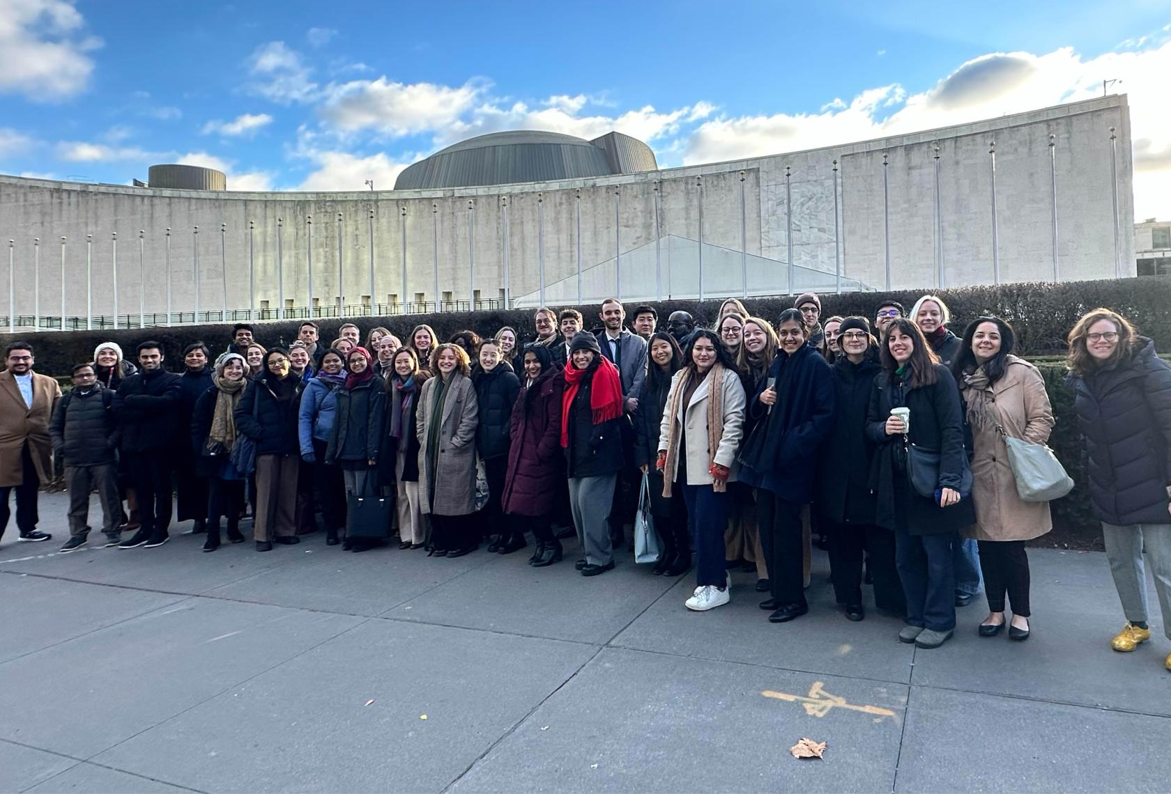 SPIA students visiting UN headquarters in New York City