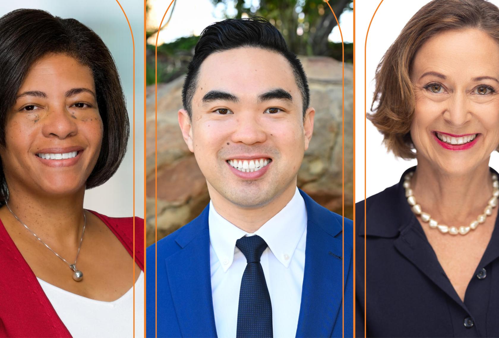 Michelle Feist, Seyron Foo, Kathy Roth-Douquet