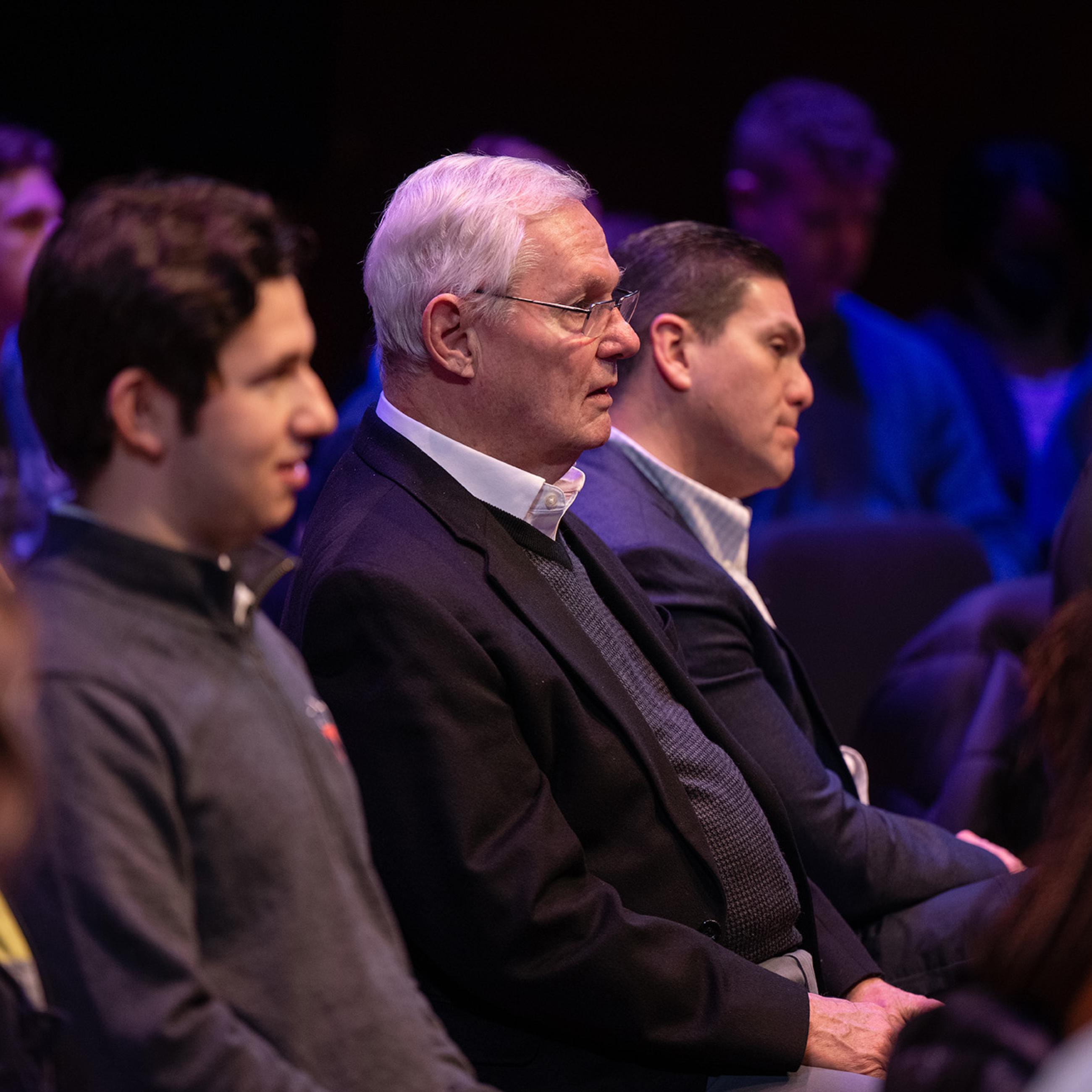 Robert Hutchings, Juan Carlos Pinzon and attendees