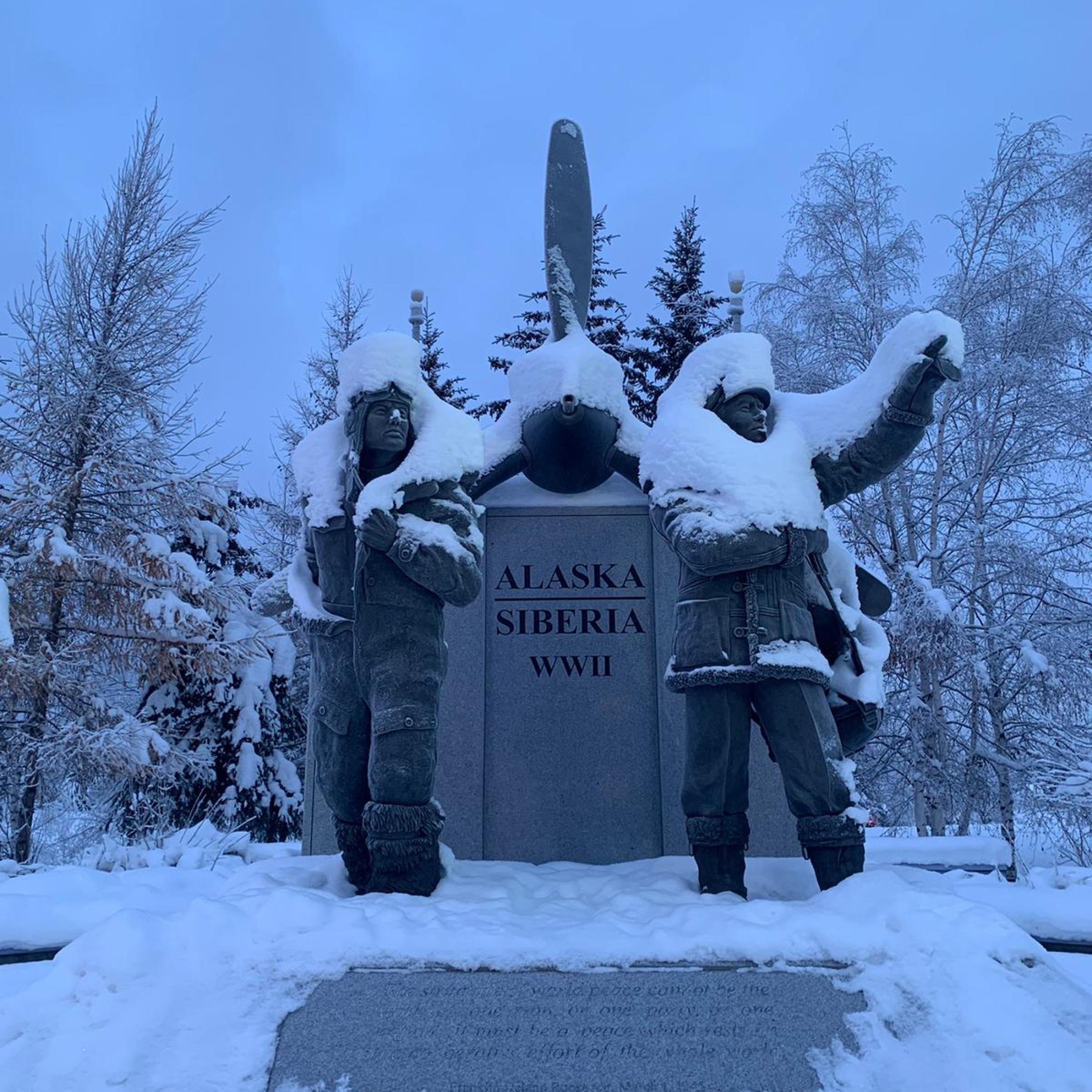 Statue in Alaska