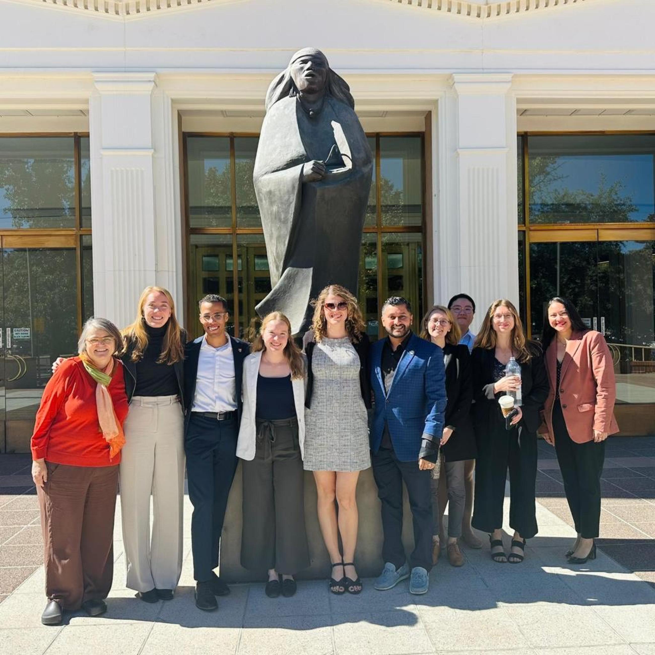 Fall 2023 Policy Workshop students and Heather Howard