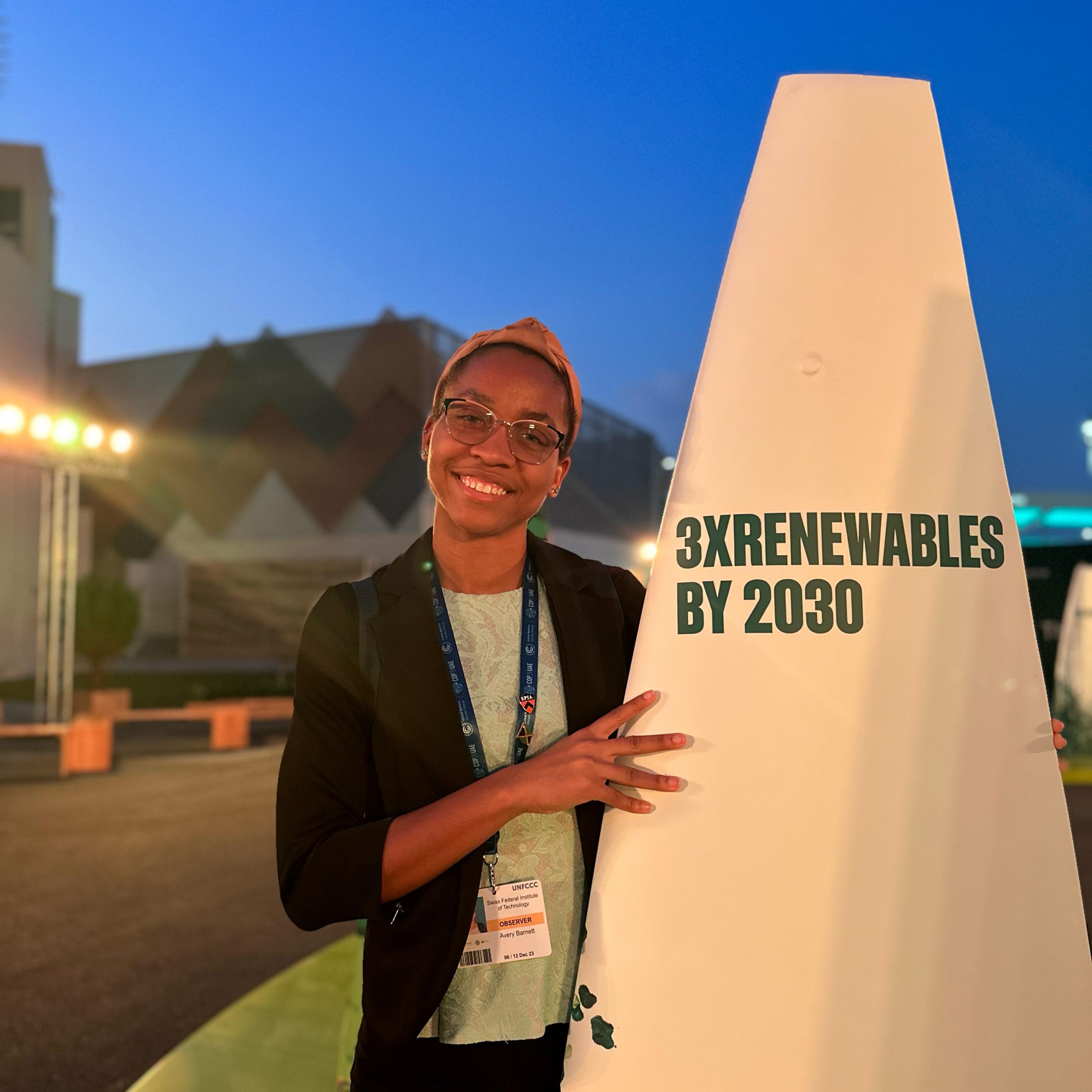 SPIA student at COP28 conference