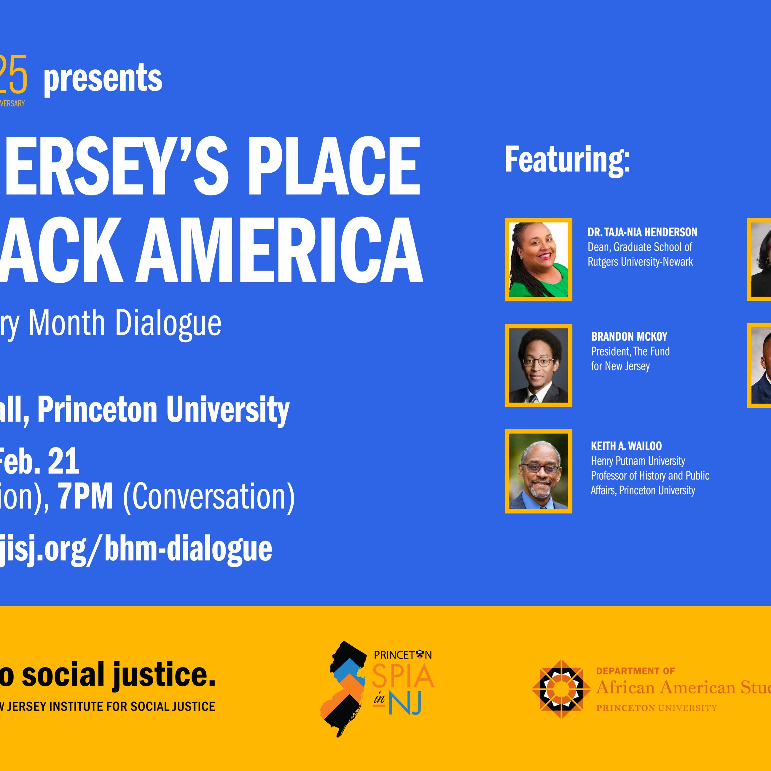 New Jersey’s Place in Black America poster