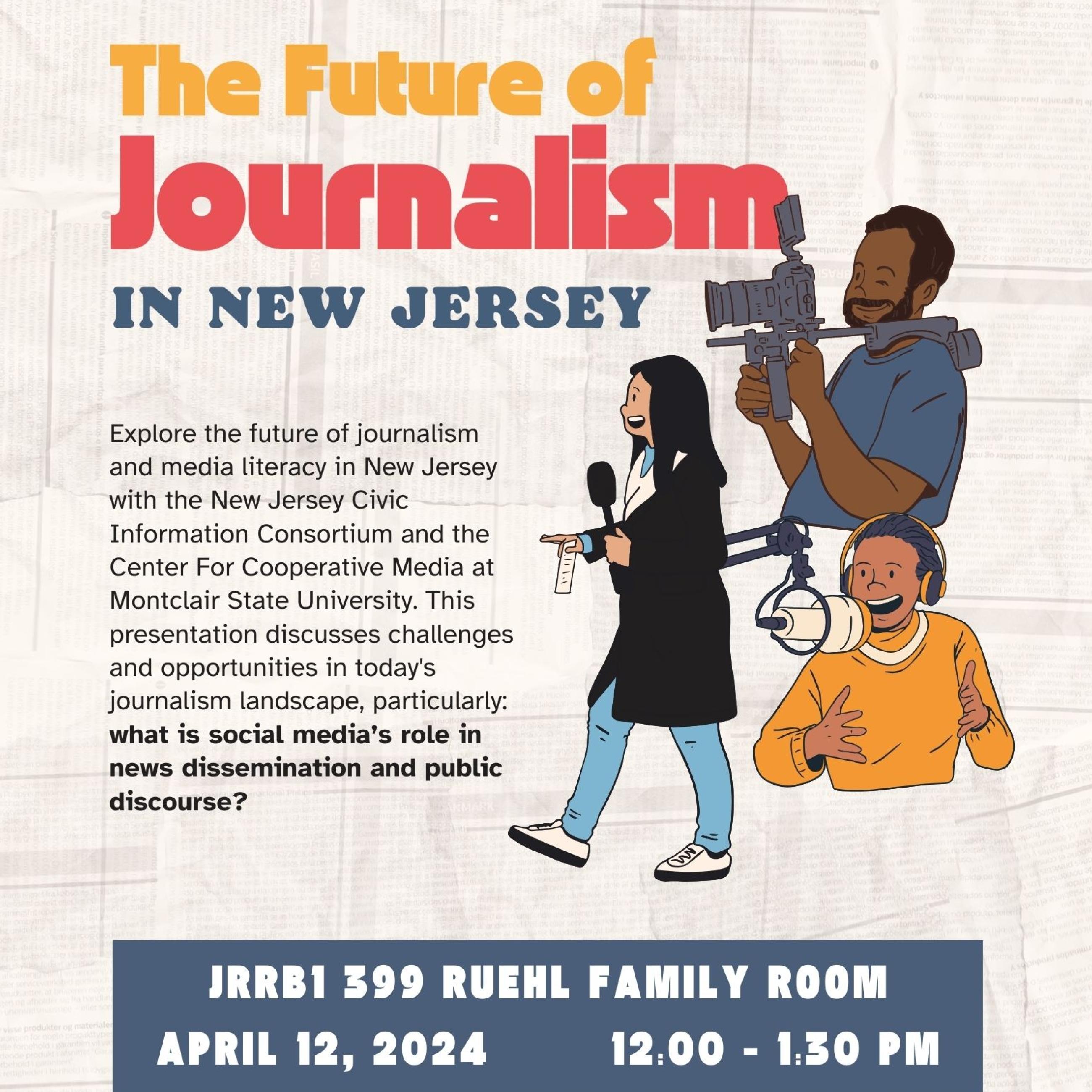 The Future of Journalism in New Jersey flyer