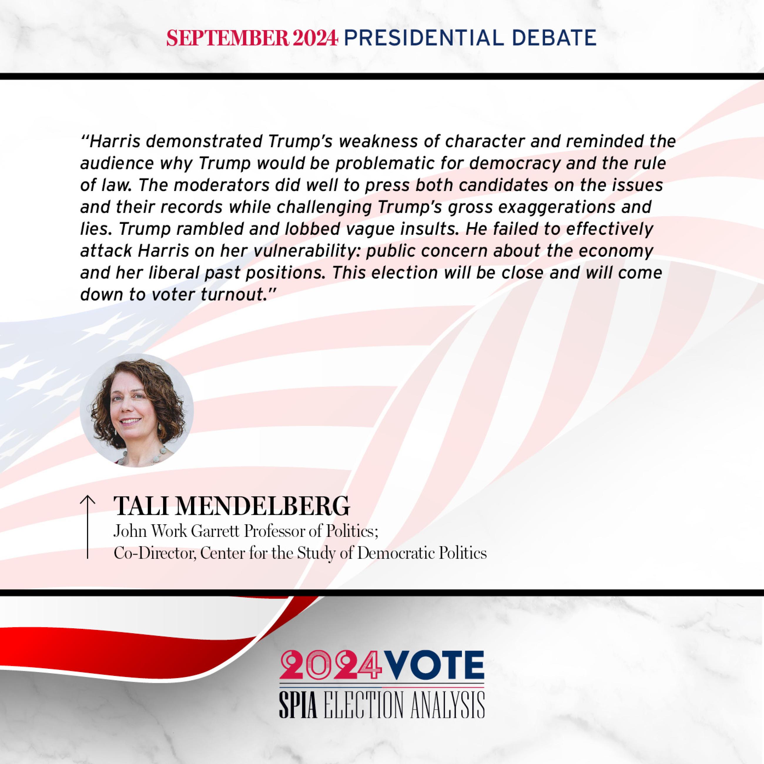 2024 Election Analysis by Tali Mendelberg