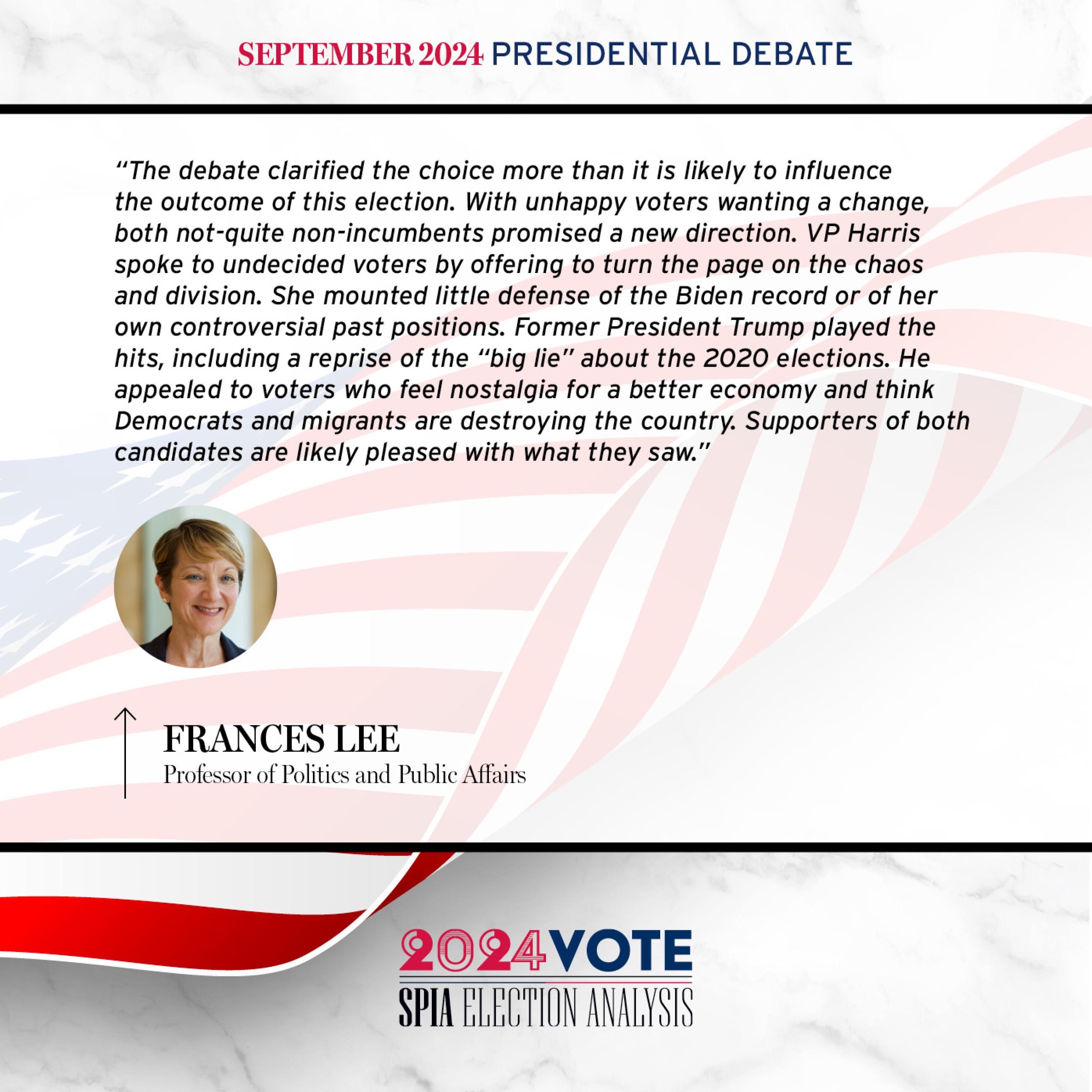 2024 Election Analysis by Frances Lee