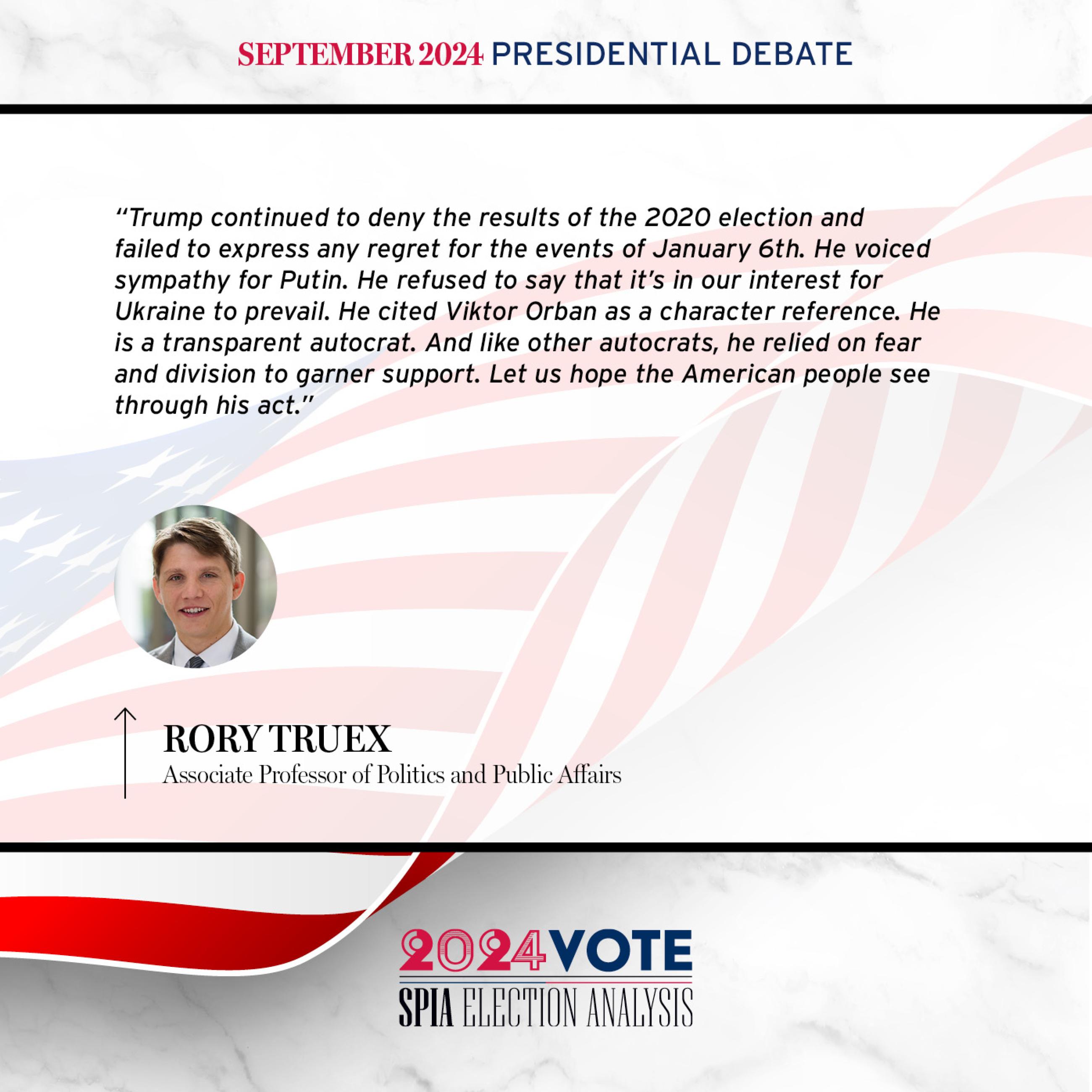 2024 Election Analysis by Rory Truex