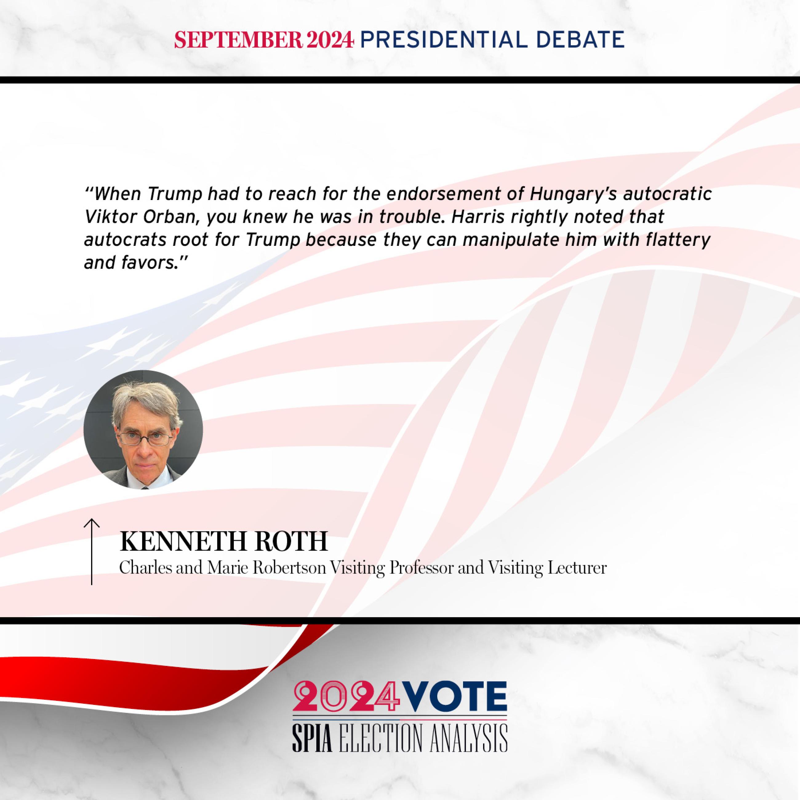 2024 Election Analysis by Kenneth Roth