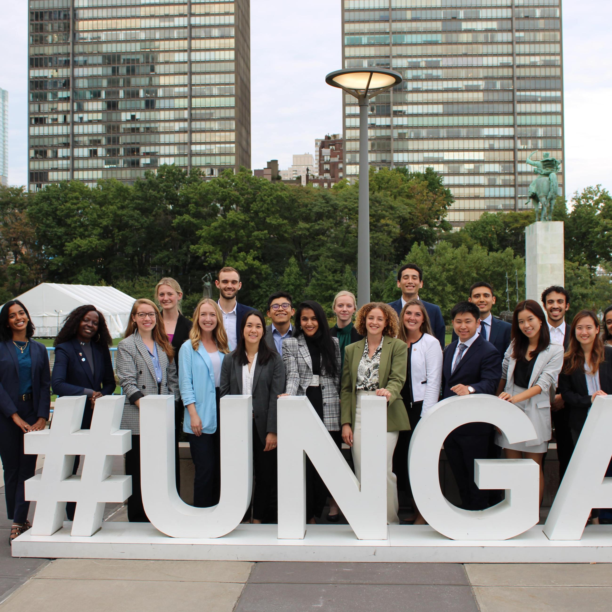 Students participating at UNGA fall 2024