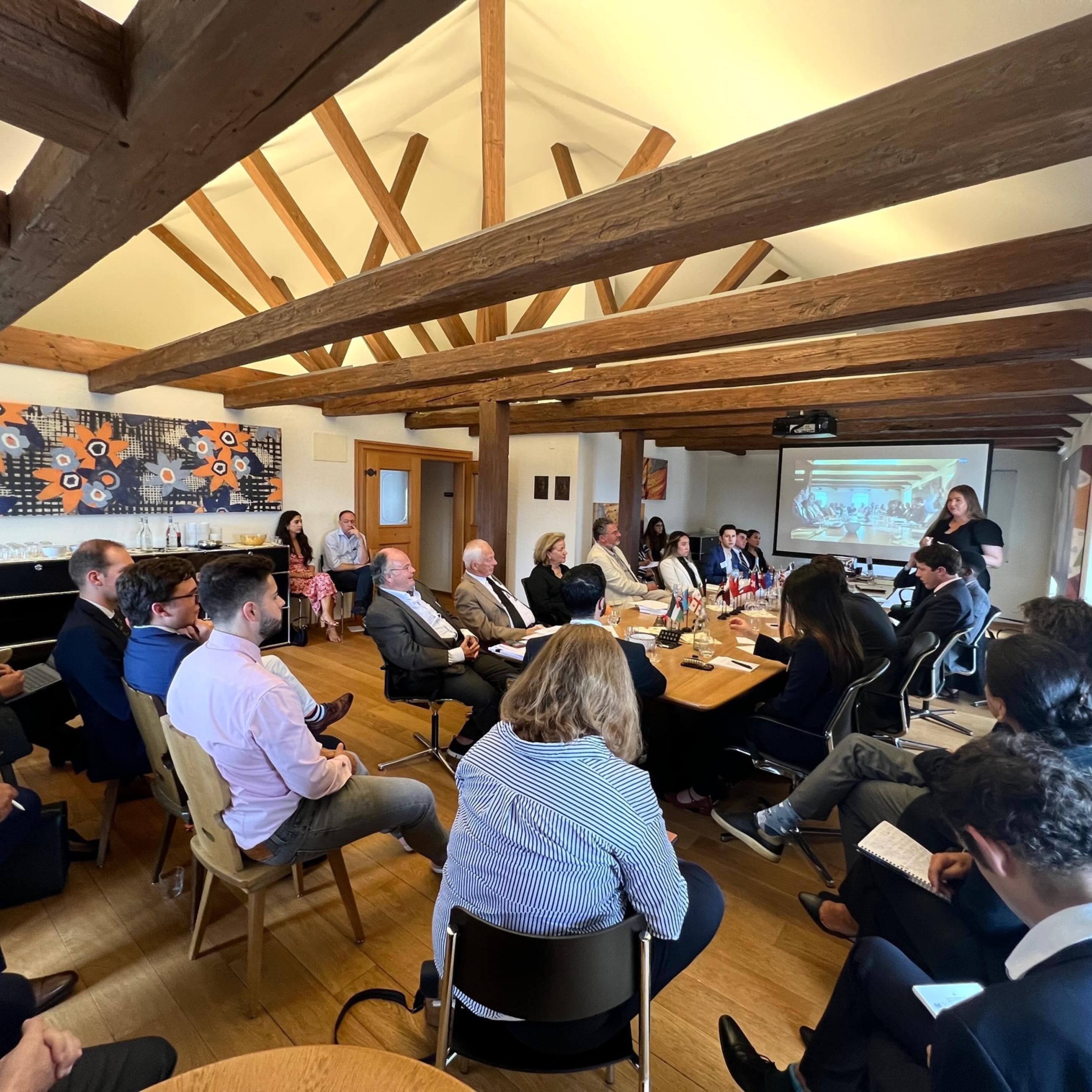 Research presentations to HSH Hans Adam II of Liechtenstein, other senior royals, and guests from the University of Liechtenstein