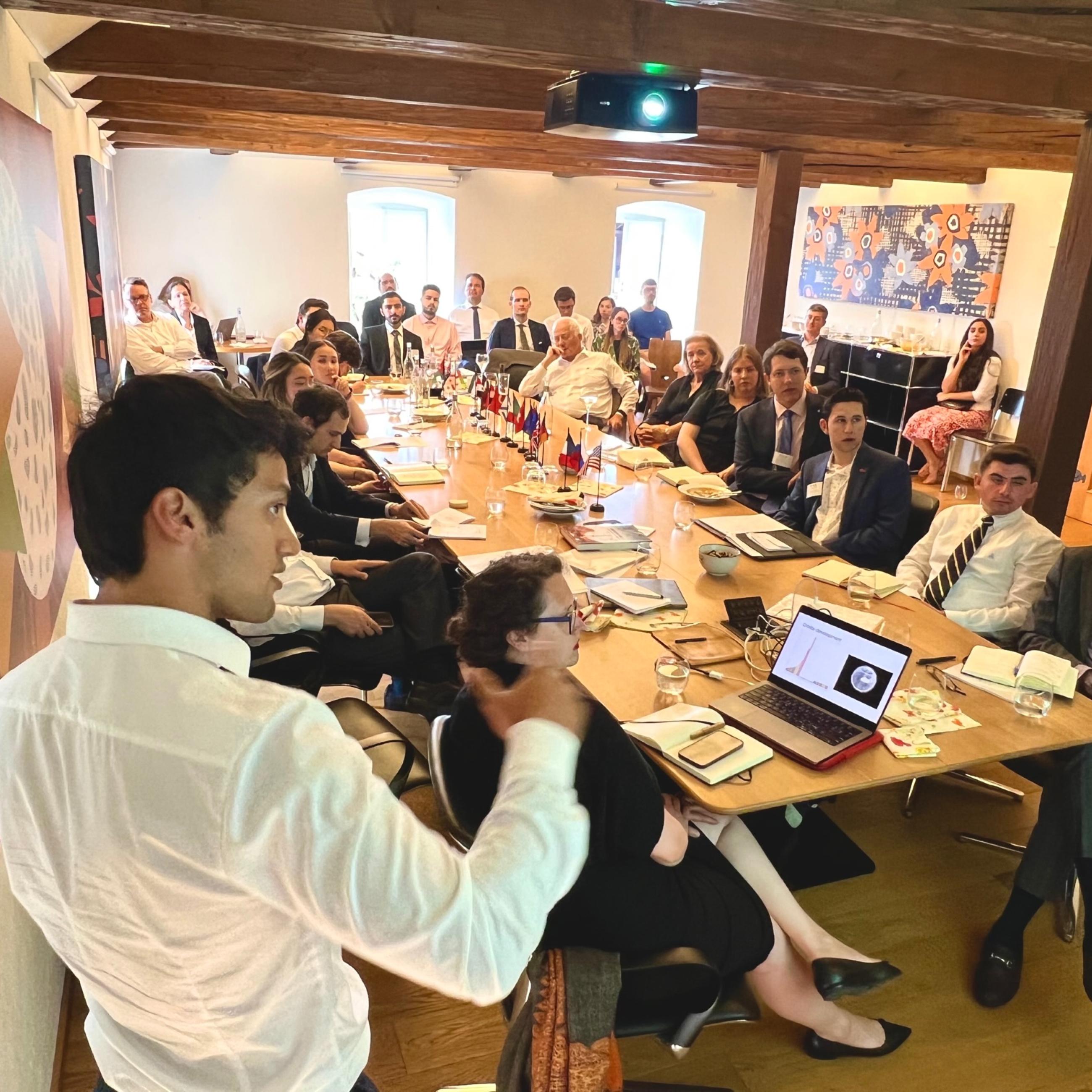 Research presentations to HSH Hans Adam II of Liechtenstein, other senior royals, and guests from the University of Liechtenstein