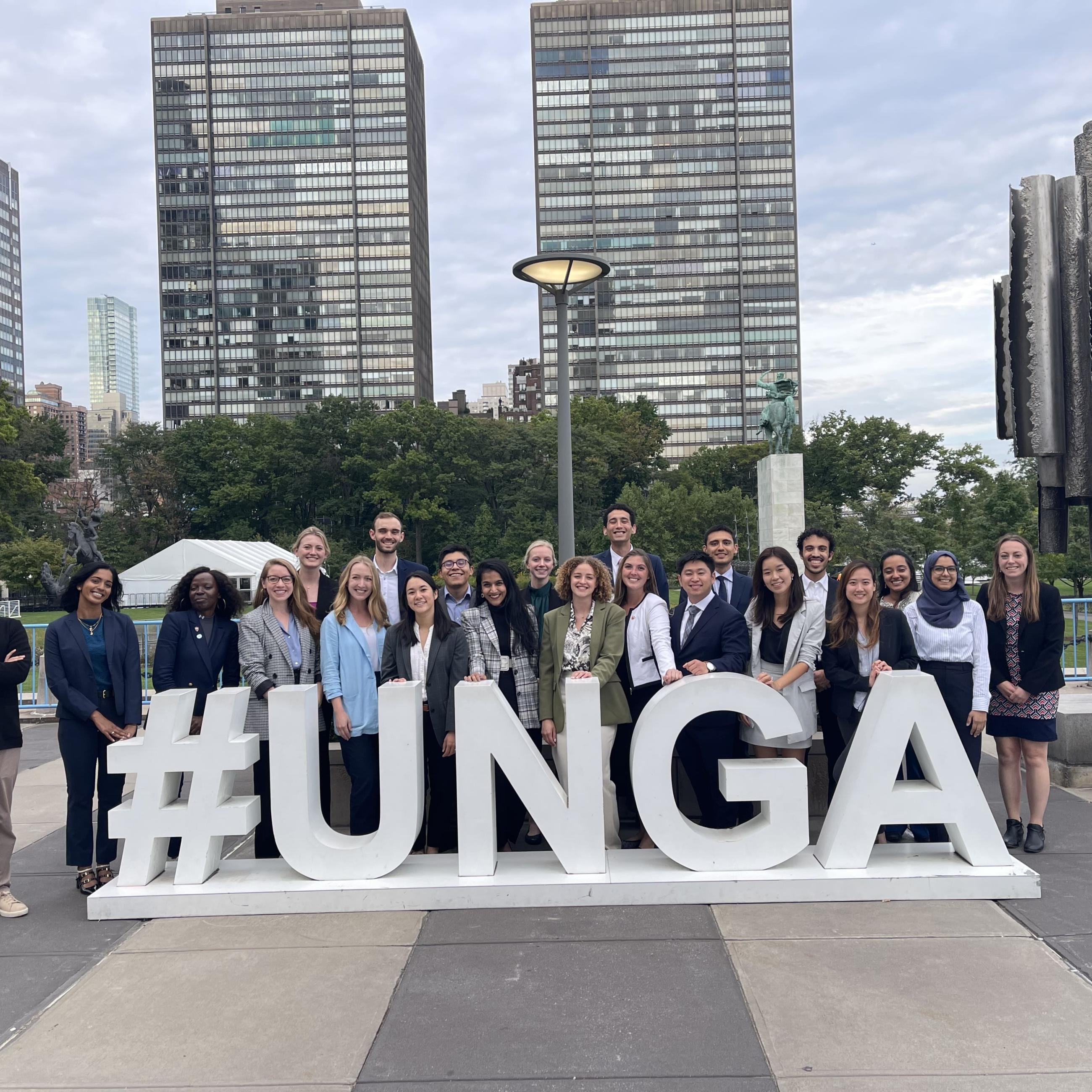 Students participating at UNGA fall 2024