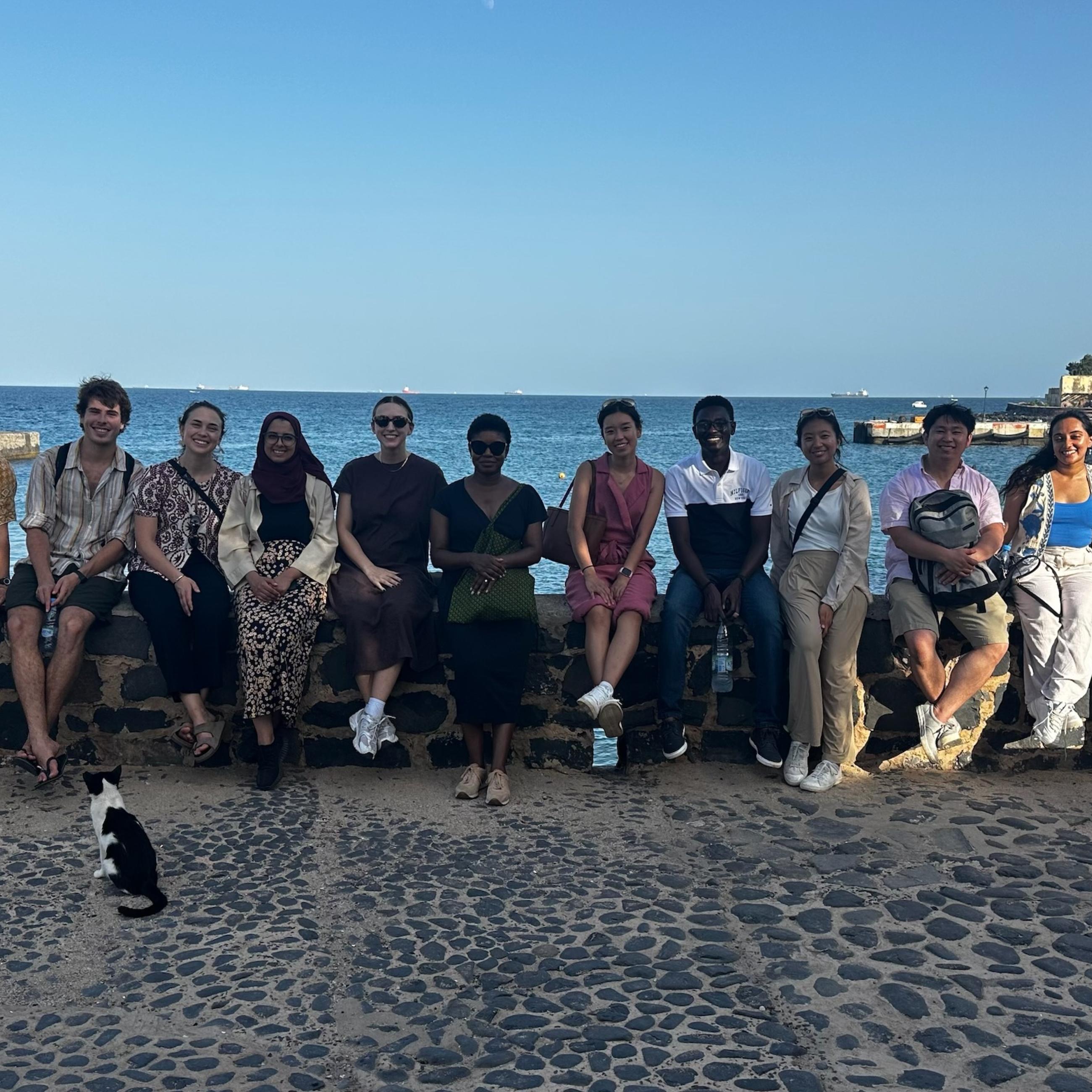 SPIA Policy Workshop, Climate Finance Challenges in Dakar - students in Goree Island