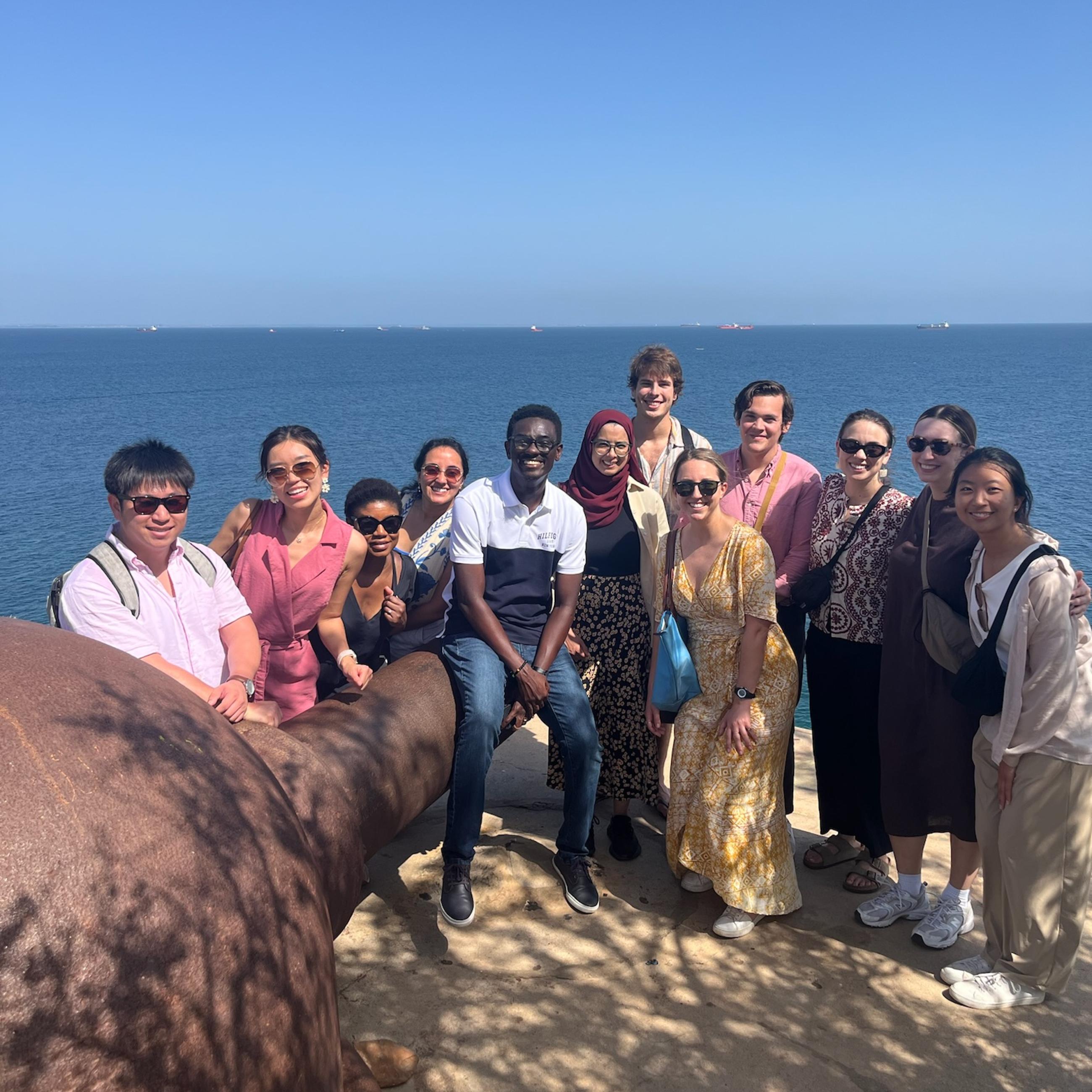 SPIA Policy Workshop, Climate Finance Challenges in Dakar - students in Goree Island