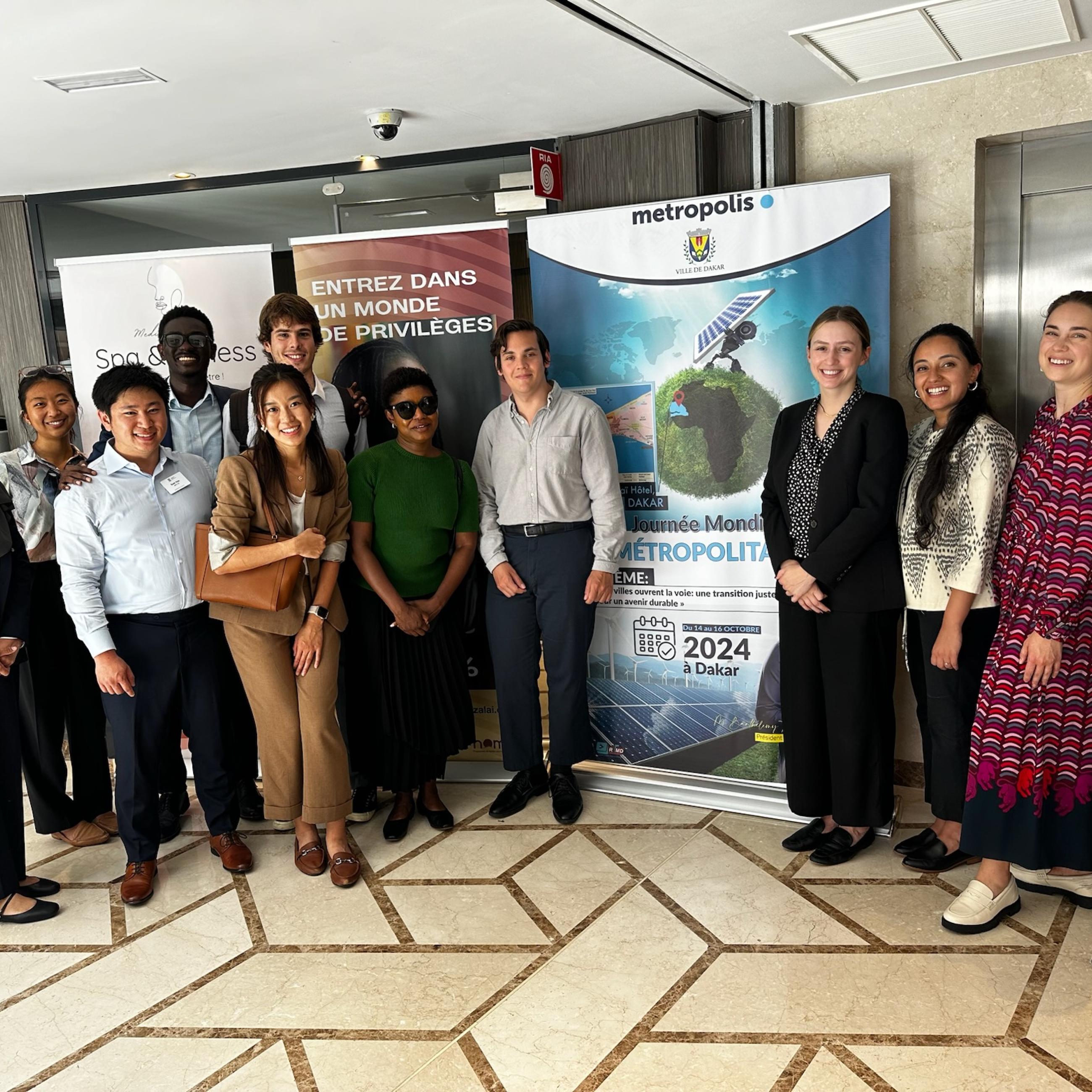 SPIA Policy Workshop, Climate Finance Challenges in Dakar - Devanne Béda-Geuder and students