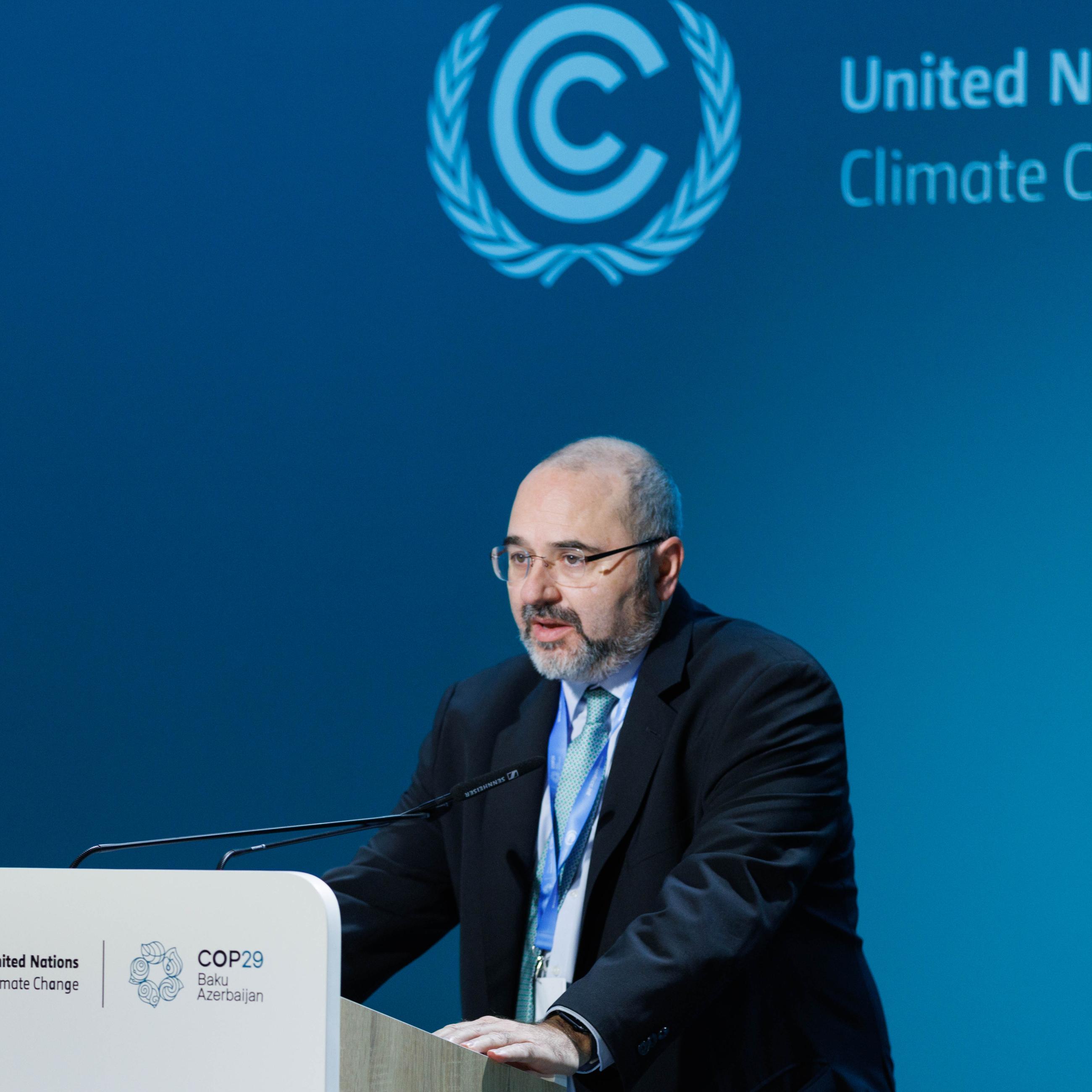 2024 COP29 in Baku, Azerbaijan, conference presenter