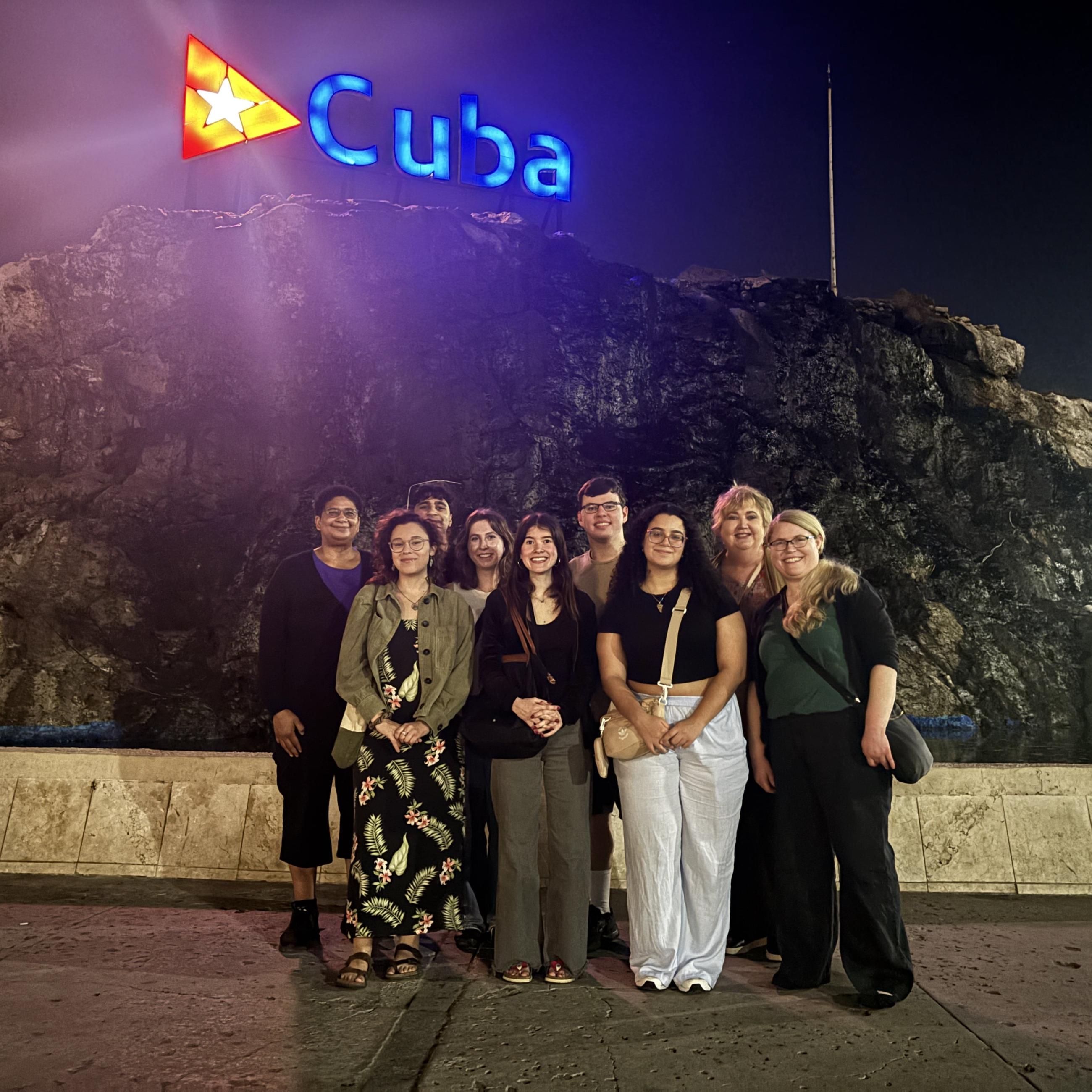 SPIA students on winter break in Cuba